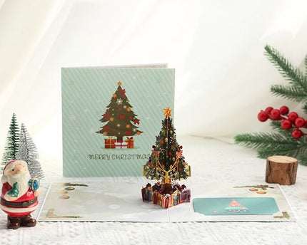 3D -kaart - Kerstboomkaarten