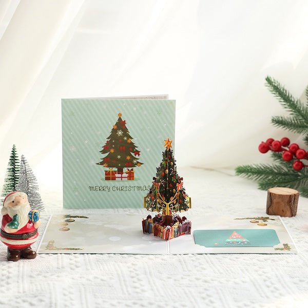 3D -kaart - Kerstboomkaarten