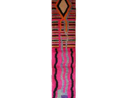 Zuiver wollen Marokkaans Berber halkleed 72 x 350 cm