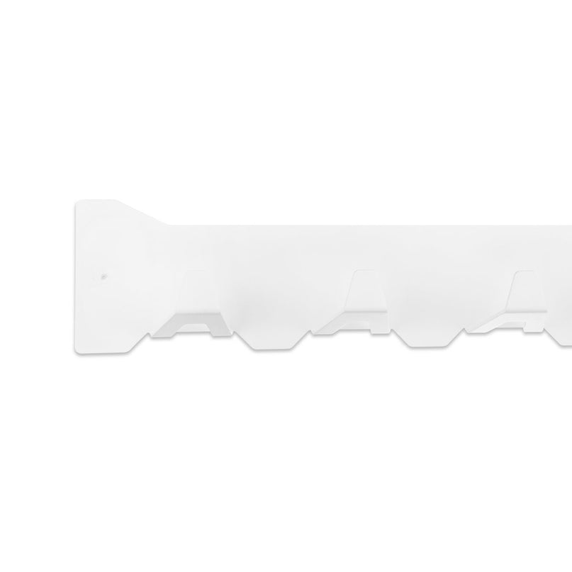 Gorillz Triangle Five - Wandkapstok - Industrieel - Kapstok - 5 haken - Wit