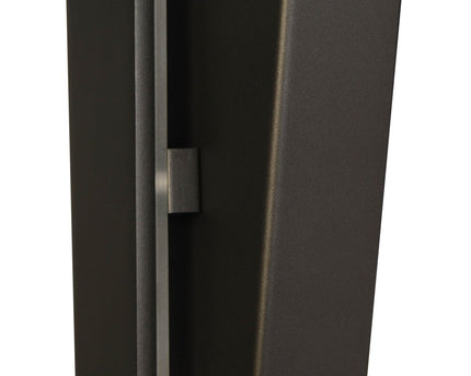 LED -wandlamp "Trevor" zwart, wandlampmetaal en plastic in het zwart, met stevig ingebouwde LED's, wandverlichting binnen 62 x 10 x 4,5 cm