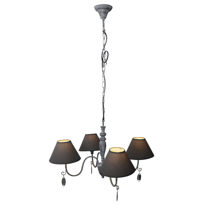 Deco kroon zwart d: 55cm "Castellum"