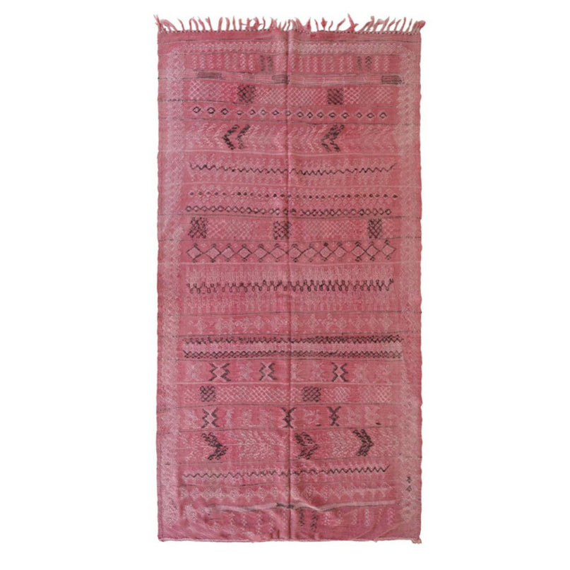 Zuiver wollen Marokkaans Kelim Berber tapijt 144 x 278 cm