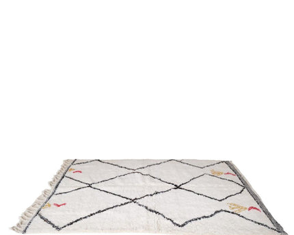 Zuiver wollen Marokkaans Berber-tapijt 140 x 253 cm
