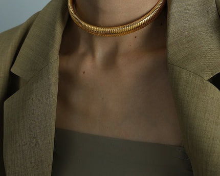 Dikke stretch designarmband en choker