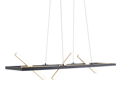 LED hanglamp "Cadice" l: 100cm goud