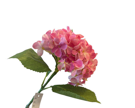 Kortstengelige frisse hortensia | Zijden kunstbloem | Lengte 47cm  1pcs