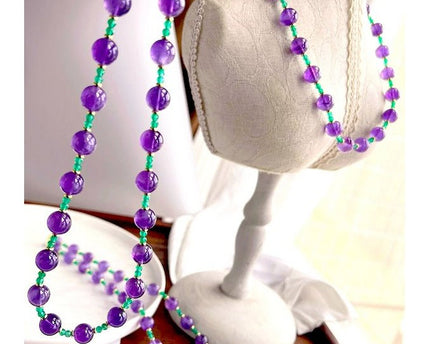 Amethyst Green Onyx kralen ketting n armband