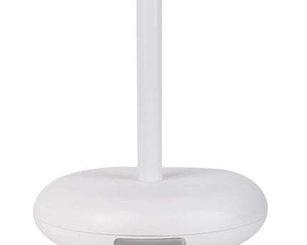 Noteloze tabletlicht "PASI" voor buiten en binnen, gemaakt van metaal en plastic in wit, dimbaar, met aanraking en geheugenfunctie, ca. 26 cm hoog