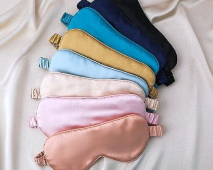100% zijde ontspanningsslaapmasker-22 mm-effen kleuren-oversize