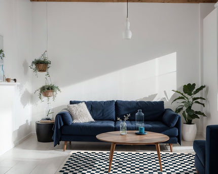 Tapis à poil haut doux en comfortabele CHECKERS
