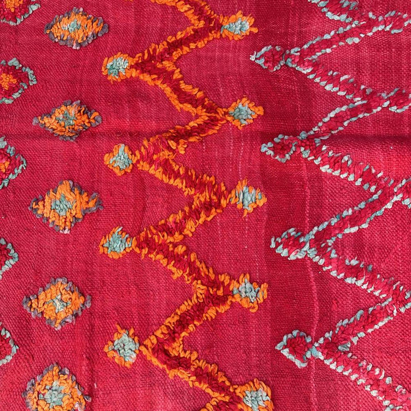 Zuiver wollen Marokkaans Kelim Berber tapijt 163 x 405 cm