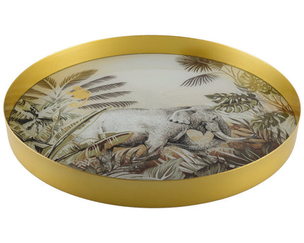 Kenia olifant ronde dienblad