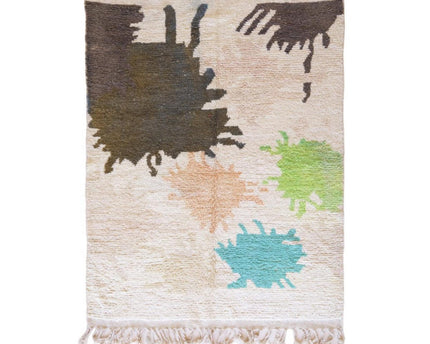 Zuiver wollen Marokkaans Berber-tapijt 196 x 262 cm