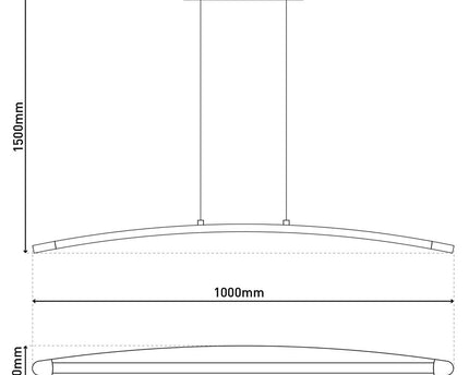 LED hanglamp "Boog"