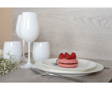 Flora witte dessertplaat 21.3x21.3x2cm