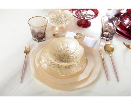 Vanille bloem dessertplaat