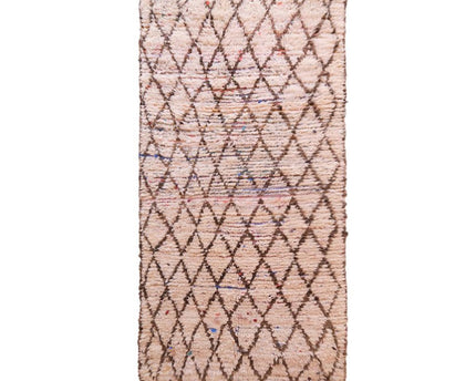Zuiver wollen Marokkaans Berber-tapijt 103 x 230 cm