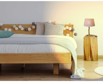 Tafellamp met tekstblazer "touw", tafellamp gemaakt van metaal, plastic, jute en textiel in wit, met E14 -versie, voor woonkamers, gang of kantoor, 40 cm hoog