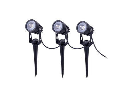 LED-zonne-spot met 3 zitplaatsen met Earthspout "Spoti" "buiten en speerboeien