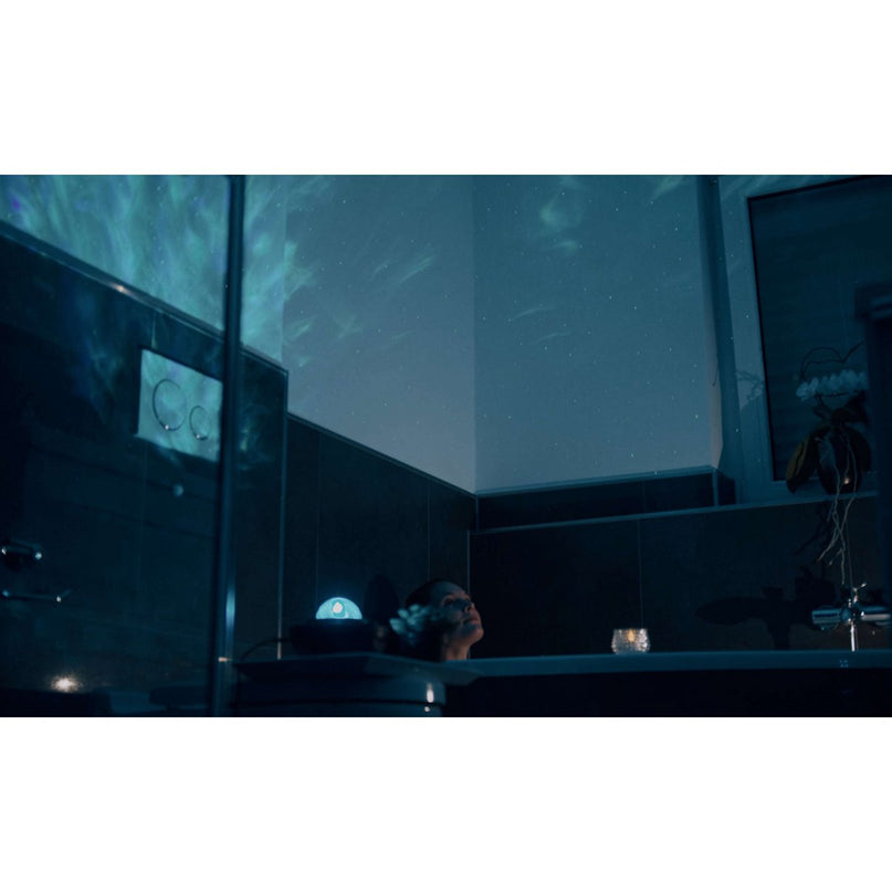 Atmosferische Galaxy LED -projector, decoratieve verlichting gemaakt van plastic, kleurrijke, geïntegreerde LED, voor binnen