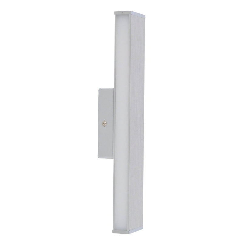 LED -wandlamp "Dubai", moderne wandlamp gemaakt van aluminium en plastic, stevig gebouwd -in LED's, 32 cm lang of hoog. Ideaal voor de verlichting van ingangen, gangen, voor het structureren van grote wandoppervlakken