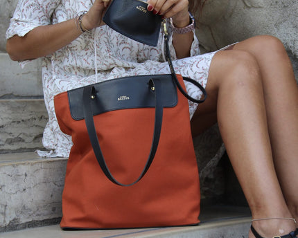 Perfecte tas Canvas en leer
