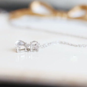 Sterling Silver Cute Cat Moonstone ketting