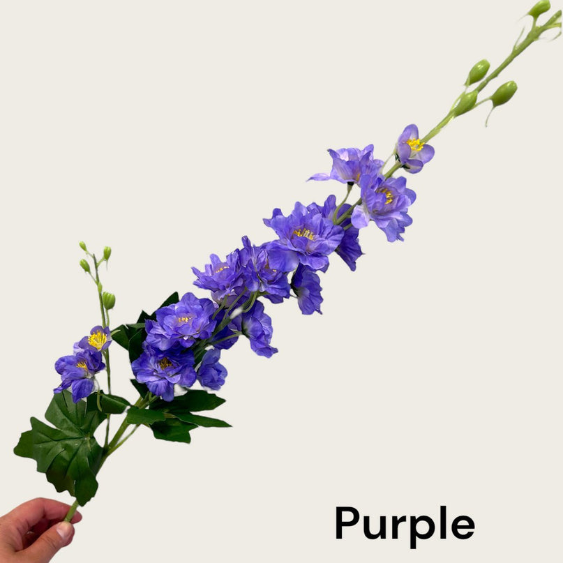 Grote 3-takkige delphinium | Zijden kunstbloem | Lengte 70cm  1pcs