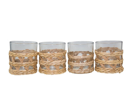 250 ml rieten bril - set van 4