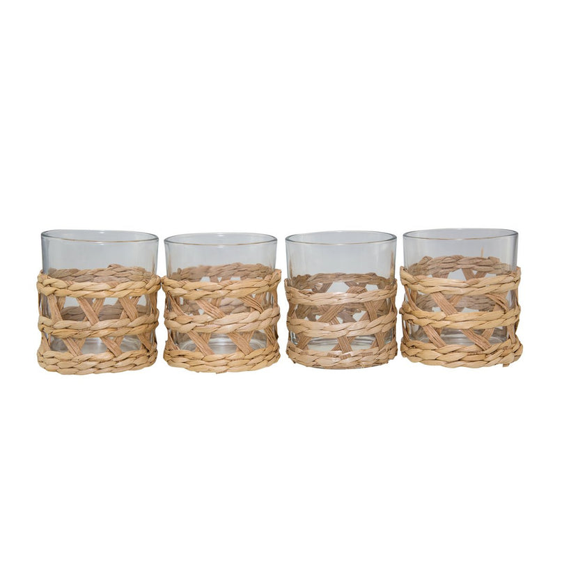 250 ml rieten bril - set van 4