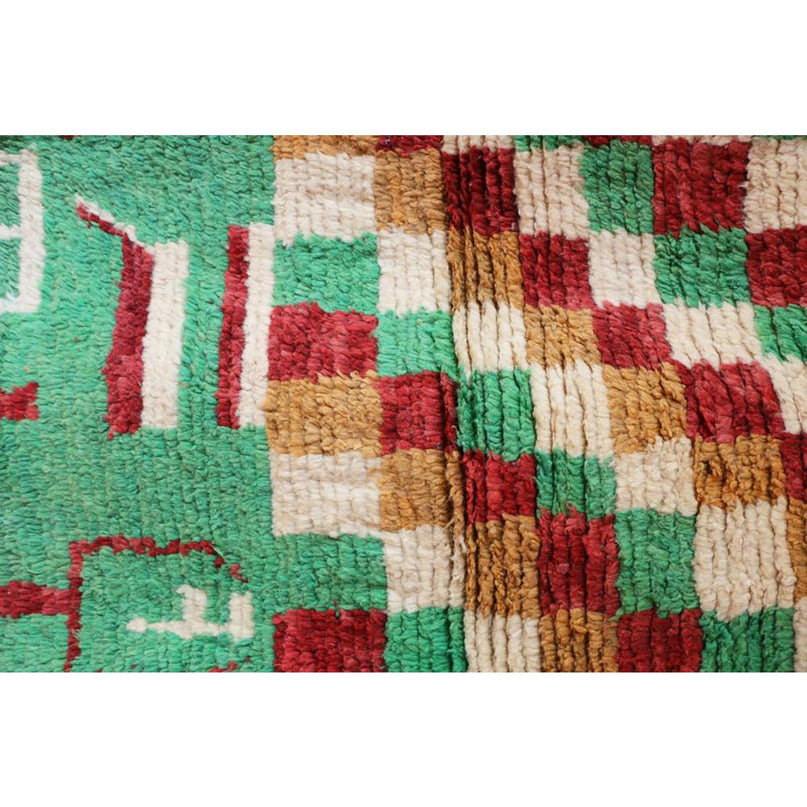 Zuiver wollen Marokkaans Berber halkleed 84 x 388 cm