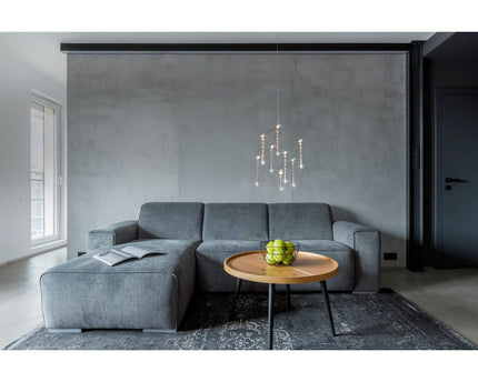 LED -hanglamp "Araneus" metaal en plastic in chroom, met stevig gebouwd -in LED's, dobbelstenen op de zijlengte ongeveer 15 cm, verlichting voor woonkamer, eetkamer of kantoor