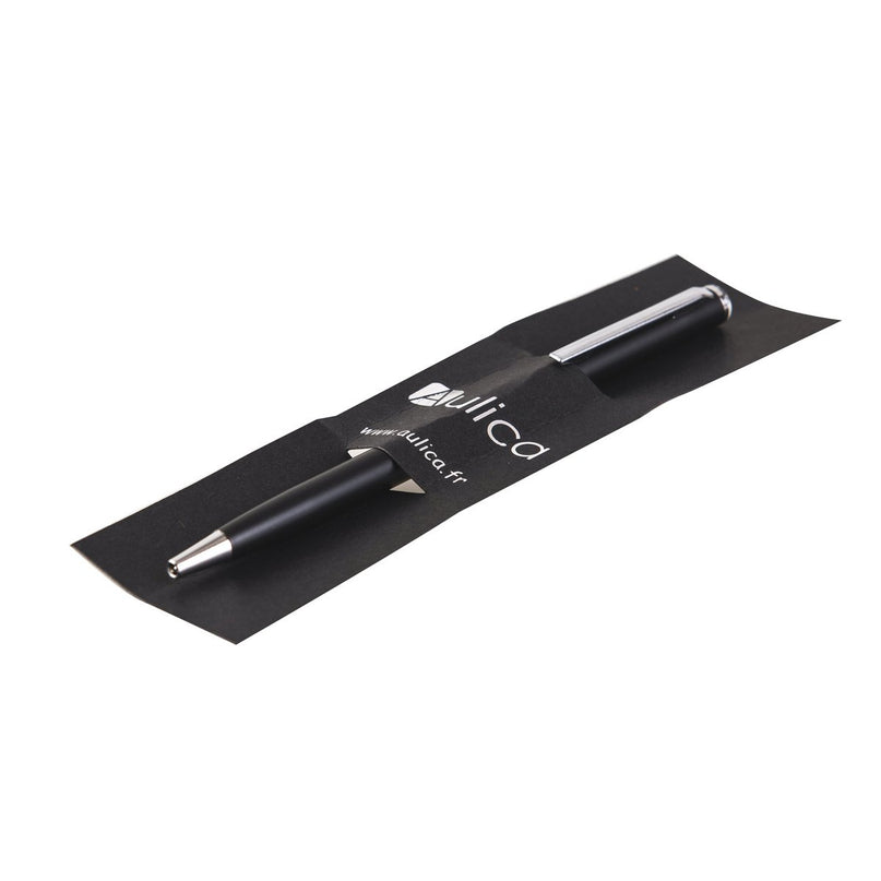 Zwarte balpen met diamant