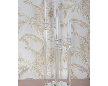 KRISTAL KANDELAAR CENTRUM 8 LAMPEN H77CM