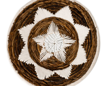 Wanddecoratie | Wandmand | Decoratieve schaal GUMA van bananenvezel (2 maten)