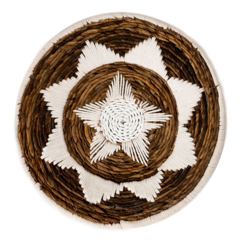 Wanddecoratie | Wandmand | Decoratieve schaal GUMA van bananenvezel (2 maten)