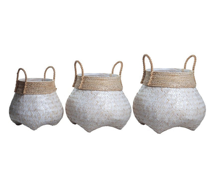 Mandje | Wasmand | Plantenmand BENOA gemaakt van bamboe (2 maten)