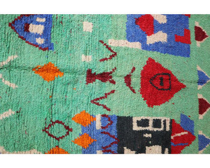 Kleurrijk Boujad wollen Berberkleed 167 x 278 cm