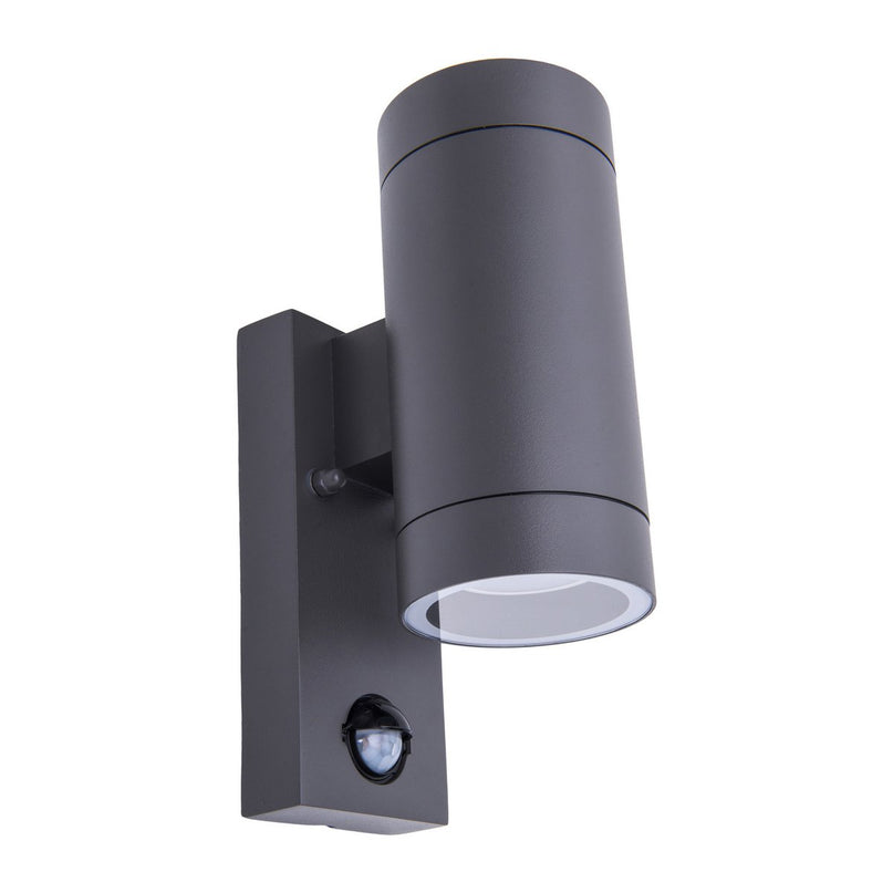 Buitenwandlamp "ROMBE" Up/downlight met bewegingsmelder