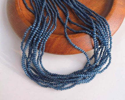 Gevlochten choker met cat's oogstenen kralen - Camille sluiting