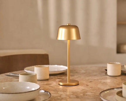 Anton Goud Oplaadbare Tafellamp | Strakke en draadloze verlichting