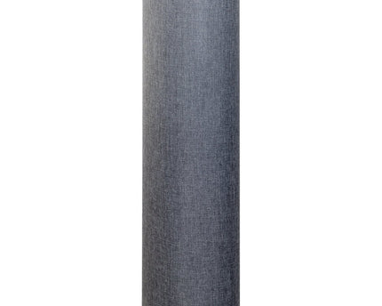 Staande lamp "Beate" Gray gemaakt van metaal en een tekstblazer in grijs, E27 -aansluiting, vloerlamp voor eetkamer, woonkamer, gang of kantoor, ca.