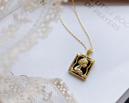 Koningin portret hanger ketting