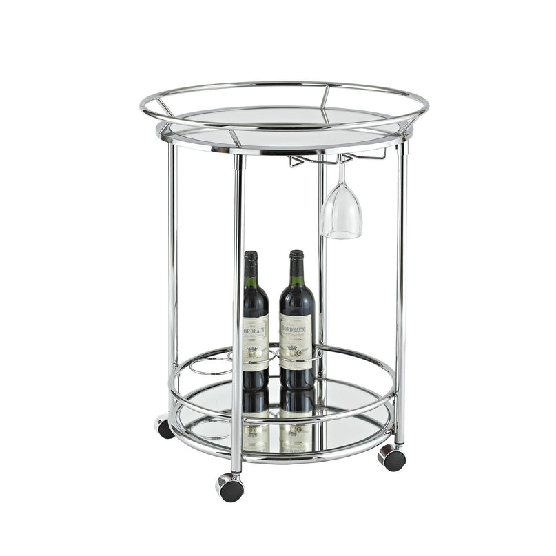 ROND ROESTVRIJ STAAL / SPIEGELSCHAAL D.57CM