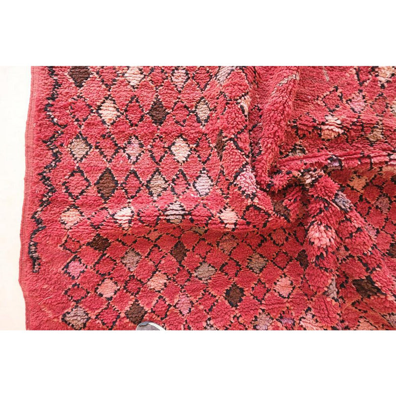 Vintage wollen Berberkleed 192 x 366 cm
