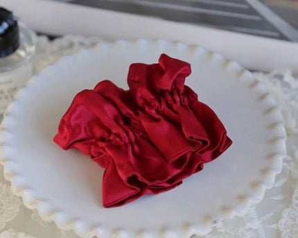 Chique 100% zijden rokontwerp haarscrunchie-dubbellaags-19 mm