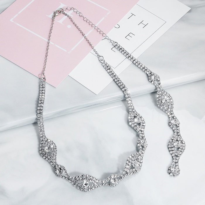 Bridal Back ketting voor de bruiloft