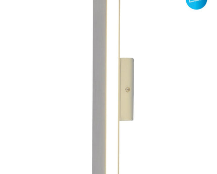 LED -wandlamp "Dubai", moderne wandlamp gemaakt van aluminium en plastic, stevig gebouwd -in LED's, 32 cm lang of hoog. Ideaal voor de verlichting van ingangen, gangen, voor het structureren van grote wandoppervlakken