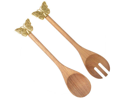 Gouden vlindersalade bestek